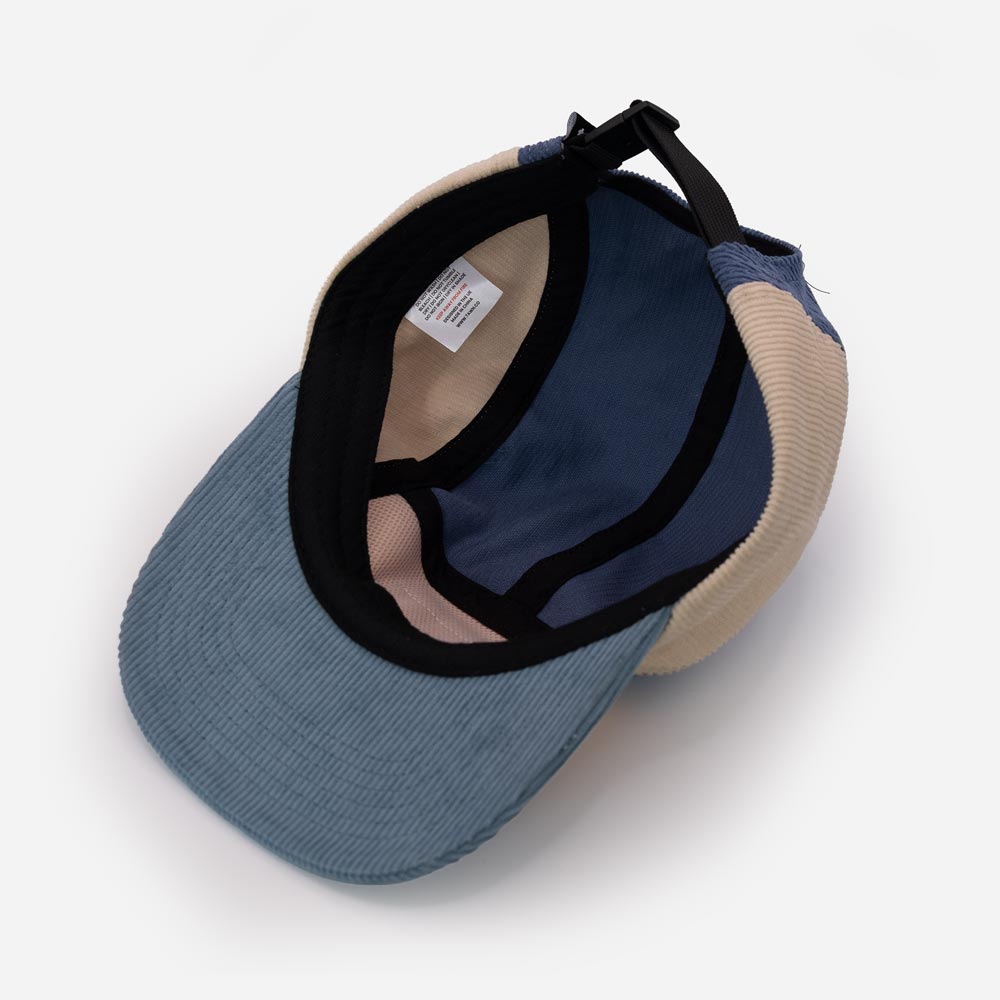 Kids Squamish Corduroy 5 Panel Cap / Blue / Orange / Blue