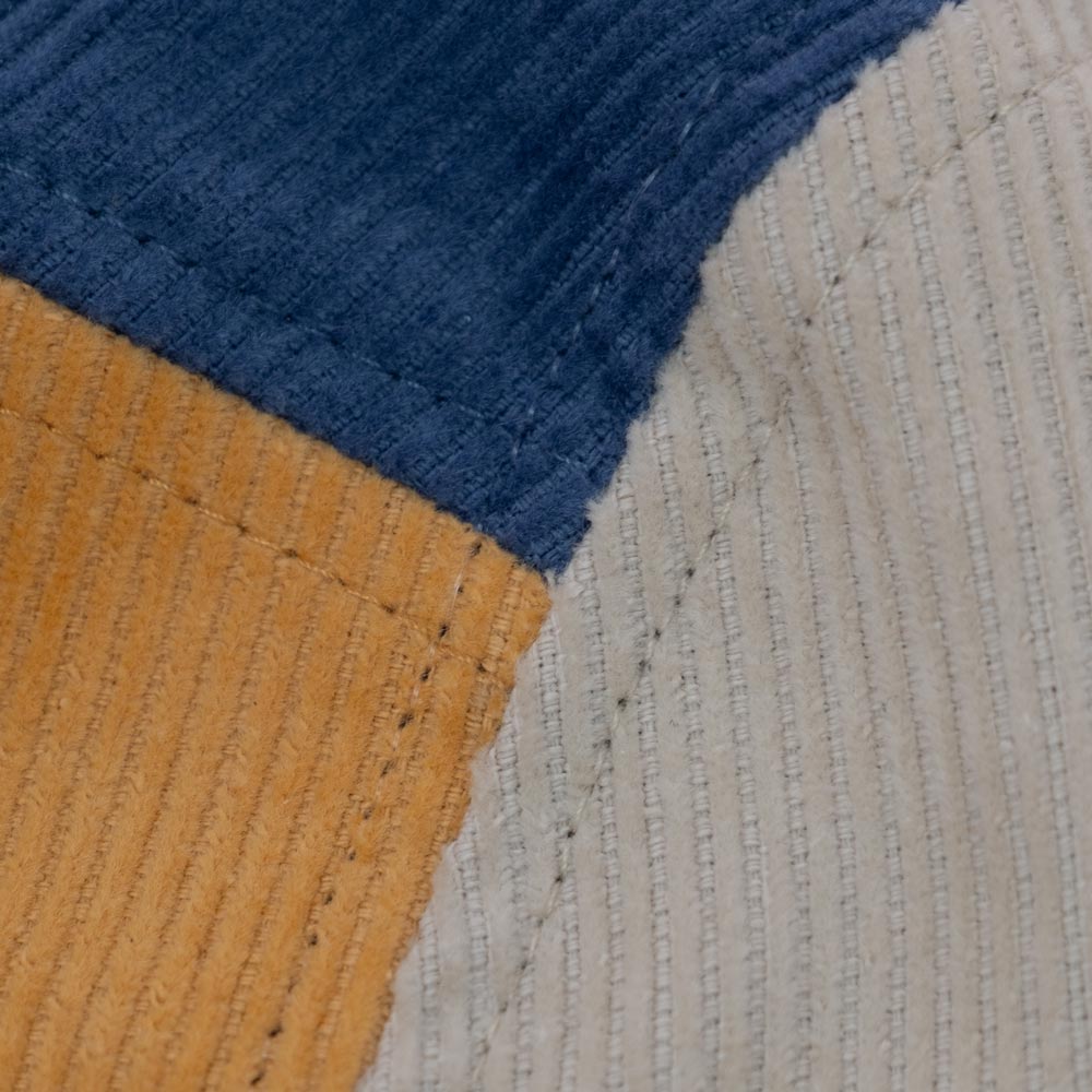 Kids Squamish Corduroy 5 Panel Cap / Blue / Orange / Blue