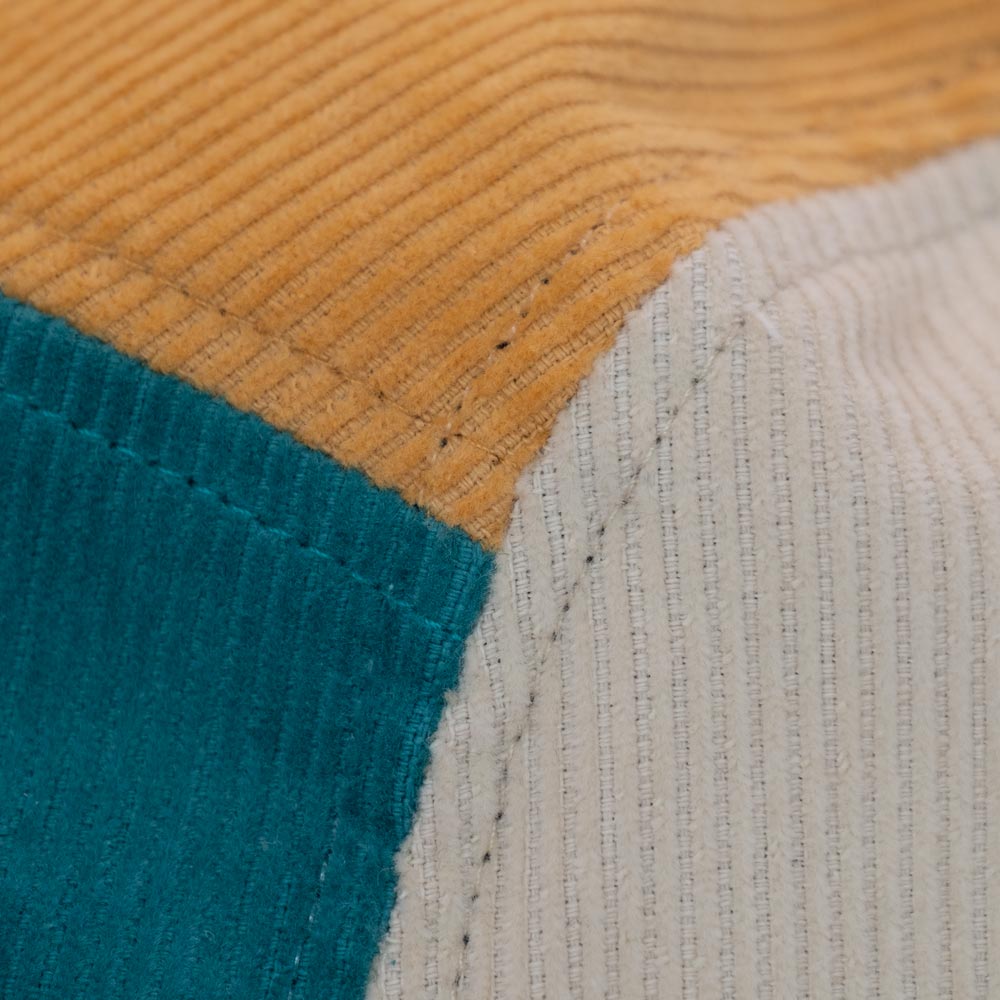 Kids Squamish Corduroy 5 Panel Cap / Green / Pink / Yellow