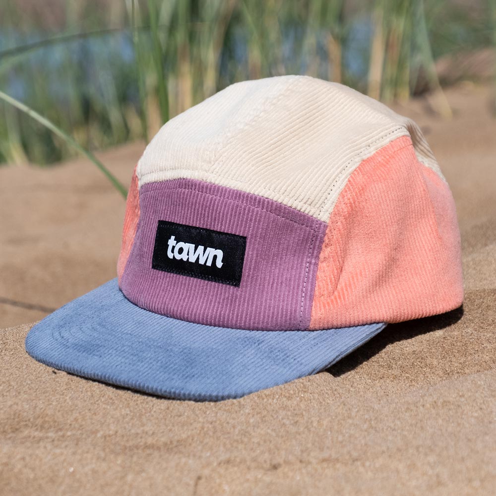 Kids Squamish Corduroy 5 Panel Cap / Purple / Blue / Orange