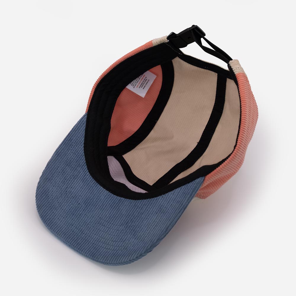 Kids Squamish Corduroy 5 Panel Cap / Purple / Blue / Orange