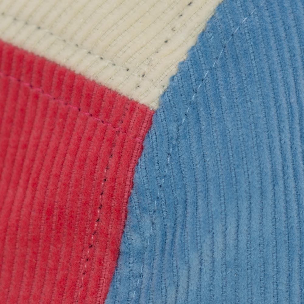Kids Squamish Corduroy 5 Panel Cap / Red / Yellow / Blue