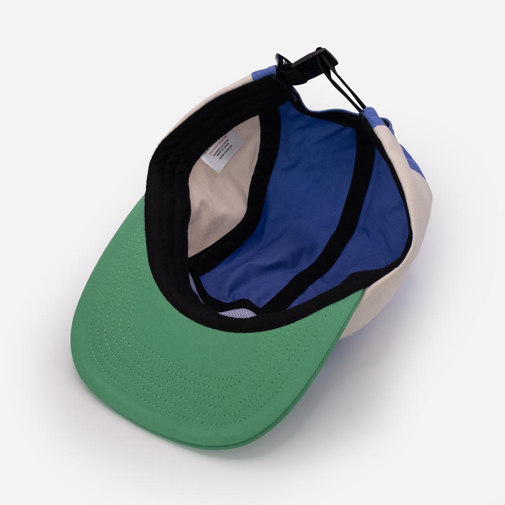 Kids Tofino Cotton 5 Panel Cap / Blue / Green / Blue