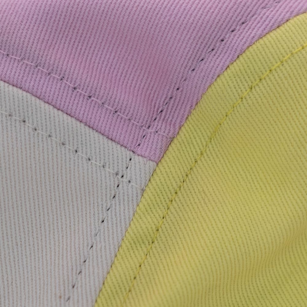 Kids Tofino Cotton 5 Panel Cap / Blue / Pink / Yellow