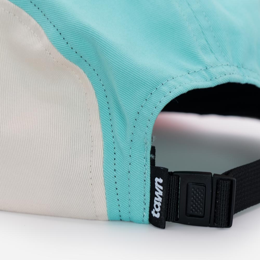 Kids Tofino Cotton 5 Panel Cap / Green / Pink / Green