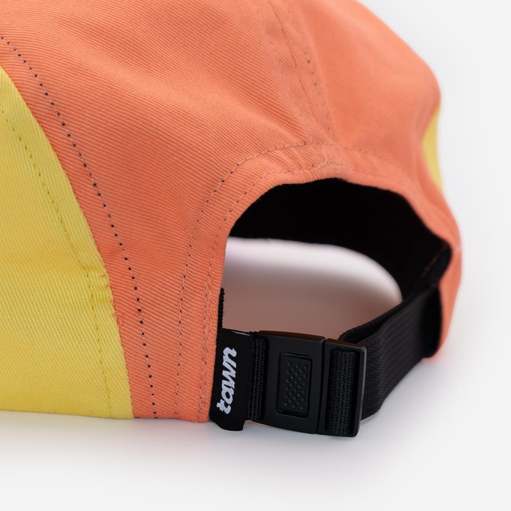 Kids Tofino Cotton 5 Panel Cap / Pink / Orange / Yellow