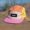 Kids Tofino Cotton 5 Panel Cap / Pink / Orange / Yellow