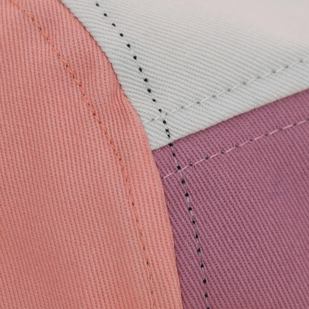 Kids Tofino Cotton 5 Panel Cap / Pink / Peach / Lemon